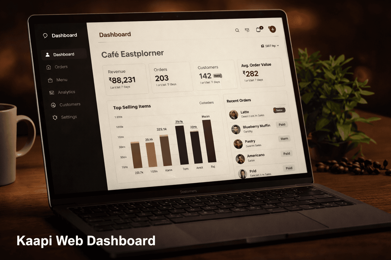 Kaapi Web Dashboard